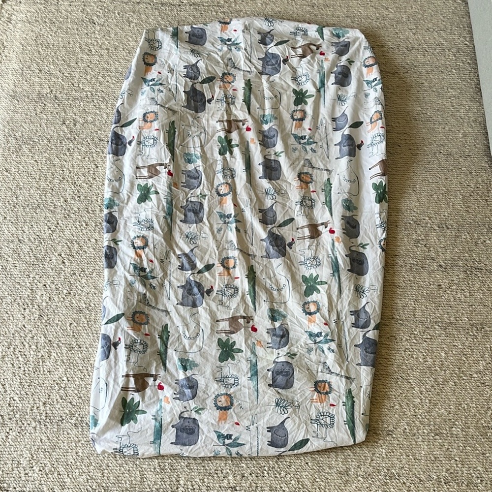 Pottery Barn Kids organic cotton crib sheet